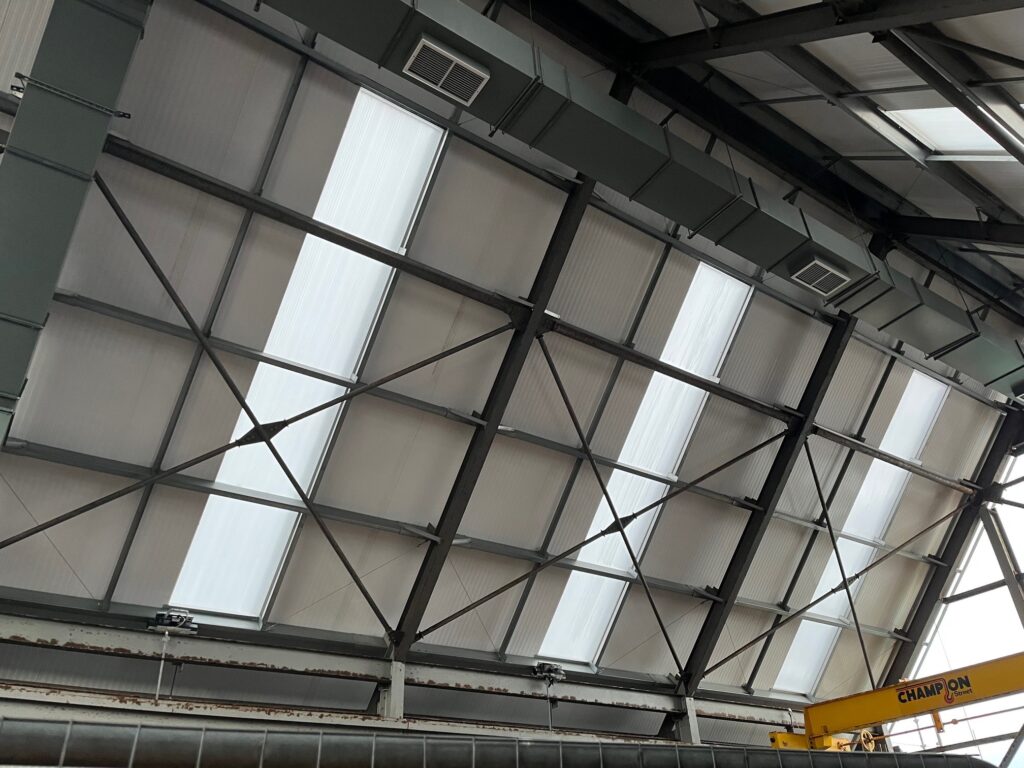 Steep roof pitch provides challenge 